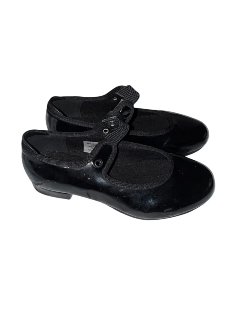 Bloch Black Patent Mary Jane Tap Shoes Techno Tap Size 11.5 M Kids Dance